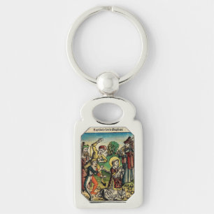 Sint-Stefanus de Protomartelaar Fijne Kunst Iconog Sleutelhanger