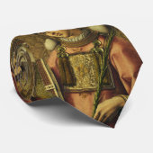 Sint-Stefanus de Protomartelaar Fijne Kunst Iconog Stropdas (Opgerold)