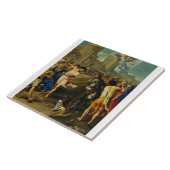 Sint-Stefanus de Protomartelaar Fijne Kunst Iconog Tegeltje (Zijkant)