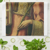 Sint-Stefanus de Protomartelaar Fijne Kunst Iconog Theedoek (Gevouwen)