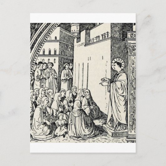 Sint-Stefanus de Protomartyrer Fijne Kunst Iconogr Briefkaart (Voorkant)