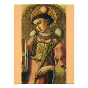 Sint-Stefanus de Protomartyrer Fijne Kunst Iconogr Foto Afdruk