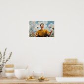 Sint Stefanus Protomartelaar: De Dappere Getuige Poster (Keuken)