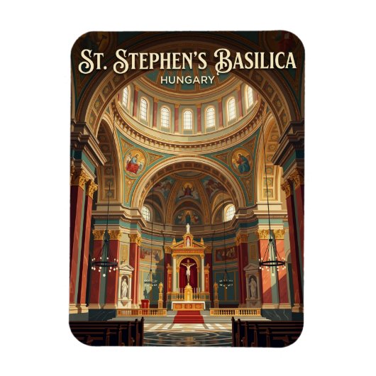 Sint-Stefanusbasiliek Hongarije Magneet (Verticaal)