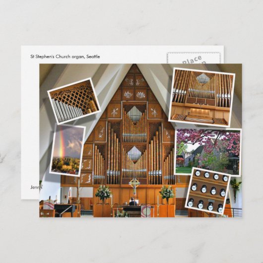 Sint-Stephen Kerk, Seattle, montage Briefkaart (Voorkant / Achterkant)