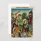 Sint Stephen Protomartyr Eerste Martelaar Bedankkaart (Voorkant / Achterkant)