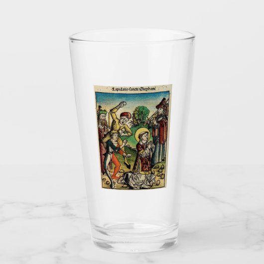 Sint Stephen Protomartyr Eerste Martelaar Glas (Voorkant)