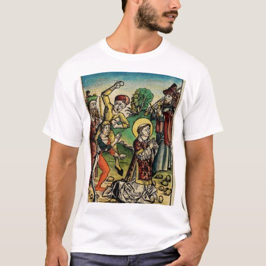 Sint Stephen Protomartyr Eerste Martelaar T-shirt (Voorkant)