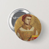Sint Stephen van Giotto Ronde Button 5,7 Cm (Voorkant /achterkant)