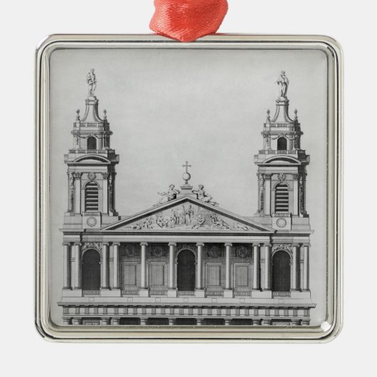 Sint-Sulpice-kerk Metalen Ornament (Voorkant)