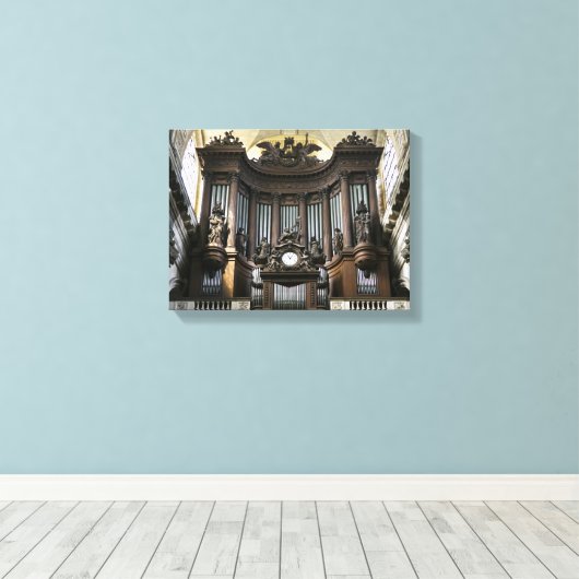 Sint-Sulpisorgaan Canvas Afdruk (Insitu (Houten vloer))
