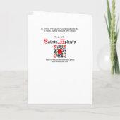 Sint Swithun met zijn paraplu-wens Kaart (Achterkant)