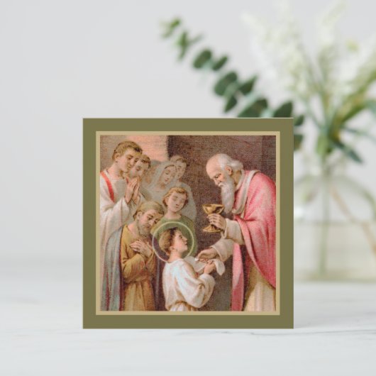 Sint Tarcisius die de Eucharist ontvangt (BL 02) (Staand voorkant)