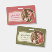 Sint Tarcisius die de Eucharist ontvangt (BL 02) Badge (Voor- en achterkant)