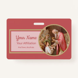 Sint Tarcisius die de Eucharist ontvangt (BL 02) Badge