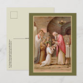 Sint Tarcisius die de Eucharist ontvangt (BL 02) Briefkaart (Voorkant / Achterkant)