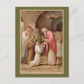 Sint Tarcisius die de Eucharist ontvangt (BL 02) Briefkaart (Voorkant)
