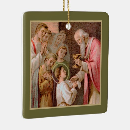 Sint Tarcisius die de Eucharist ontvangt (BL 02) Keramisch Ornament (Rechts)