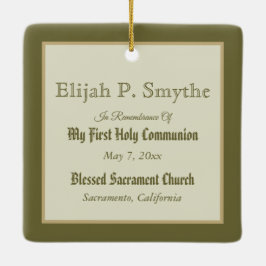 Sint Tarcisius die de Eucharist ontvangt (BL 02) Keramisch Ornament