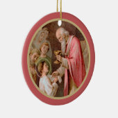 Sint Tarcisius die de Eucharist ontvangt (BL 02) Keramisch Ornament (Rechts)