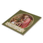 Sint Tarcisius die de Eucharist ontvangt (BL 02) Tegeltje (Zijkant)