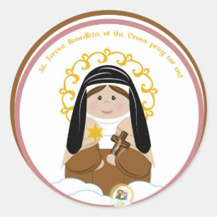 Sint Teresa Benedicta van het Kruis Ronde Sticker