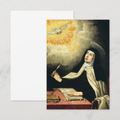 Sint-Teresa van Avila Bedankkaart (Voorkant / Achterkant)