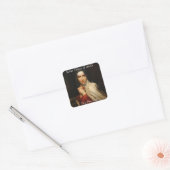 Sint Teresa van Avila Carmelite Nun Ora Pro Nobis Vierkante Sticker (Envelop)