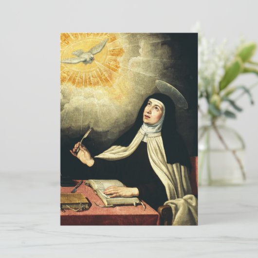 Sint-Teresa van Avila Kaart (Staand voorkant)