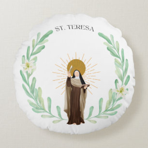 Sint-Teresa van Avila Round Pillow Rond Kussen