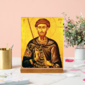 Sint Theodorus Tiron orthodoxe icoon Acryl Bord (Huwelijk)