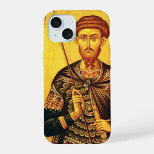 Sint Theodorus Tiron orthodoxe icoon iPhone 15 Case