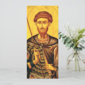 Sint Theodorus Tiron orthodoxe icoon Kaart (Staand voorkant)