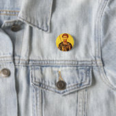 Sint Theodorus Tiron orthodoxe icoon Ronde Button 3,2 Cm (In situ)