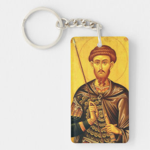 Sint Theodorus Tiron orthodoxe icoon Sleutelhanger