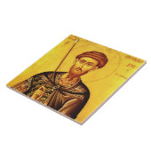Sint Theodorus Tiron orthodoxe icoon Tegeltje (Zijkant)