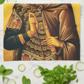 Sint Theodorus Tiron orthodoxe icoon Theedoek (Gevouwen)