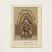 Sint-Therese katholieke begrafenisherdenkingsmonum Visitekaartje (Voorkant)