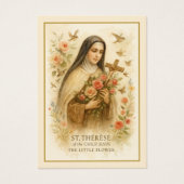 Sint-Therese katholieke begrafenisherdenkingsmonum Visitekaartje (Voorkant)