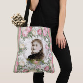 Sint-Therese religieuze Floral-katholiek Tote Bag (Dichtbij)