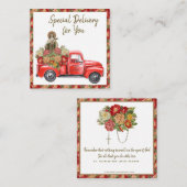 Sint-Therese Religieuze Red Truck Rozen  Notitiekaartje (Voorkant / Achterkant)