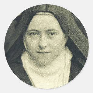 Sint Therese van het Kind Jezus en het Heilig Aans Ronde Sticker