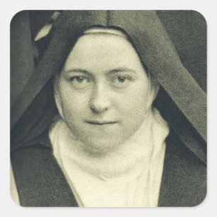 Sint Therese van het Kind Jezus en het Heilig Aans Vierkante Sticker