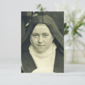 Sint-Therese van het kind Jezus en het Heilige Gez Bedankkaart (Staand voorkant)