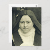 Sint-Therese van het kind Jezus en het Heilige Gez Briefkaart (Voorkant / Achterkant)