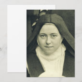 Sint-Therese van het kind Jezus en het Heilige Gez Kaart (Voorkant / Achterkant)