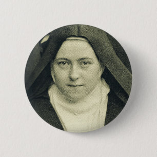 Sint-Therese van het kind Jezus en het Heilige Gez Ronde Button 5,7 Cm