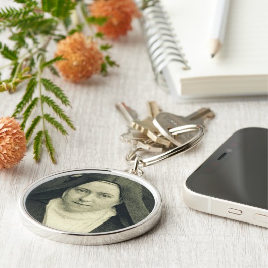 Sint-Therese van het kind Jezus en het Heilige Gez Sleutelhanger (Zijkant)