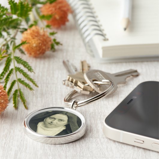 Sint-Therese van het kind Jezus en het Heilige Gez Sleutelhanger (Zijkant)