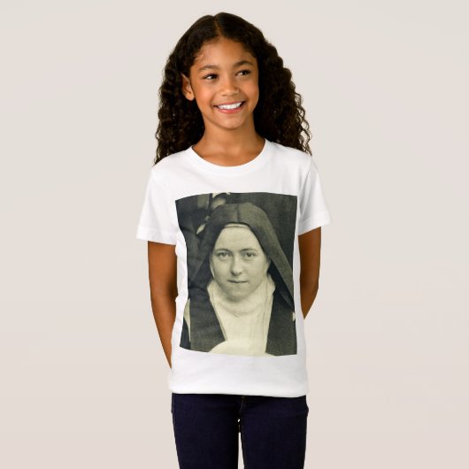 Sint-Therese van het kind Jezus en het Heilige Gez T-shirt (Voorkant volledig)
